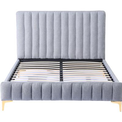 China Sofa bed selling furniture modern luxury fabric long bedroom bed with upholstered headboard bed frame for sale