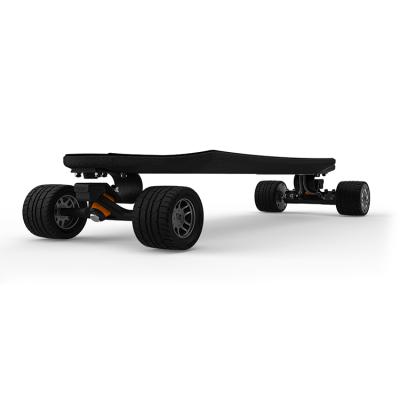 China Unisex High Speed ​​Dual Hub 40-50km/h Longboard Waterproof Remote Control Electric Skateboard With Rubber Wheels for sale