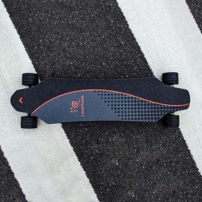 China The Most Popular T700 Carbon Fiber Remote Control Electric Longboard W Shaped Electric Skateboard For Adult for sale