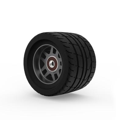 China Wet and Dry Customize 90mm 105mm 120mm Rubber Wheels 50-55A Electric Skateboard Wheels for sale