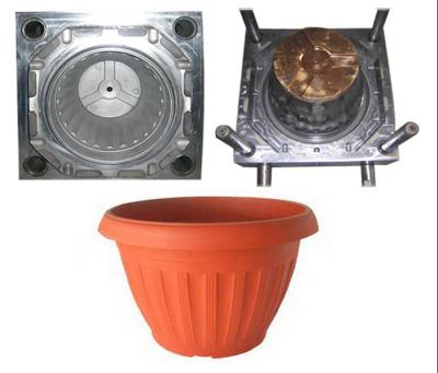 China Steel Custom Plastic Flower Pot Injection Moldes Mold for sale