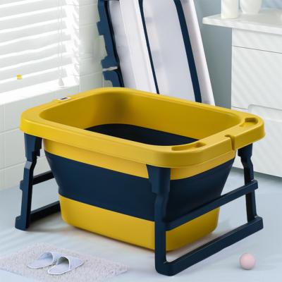 China 2022 Supports Modern Freestanding Sample Portable Baby Deep Folding Bathtub For Kids Bath for sale