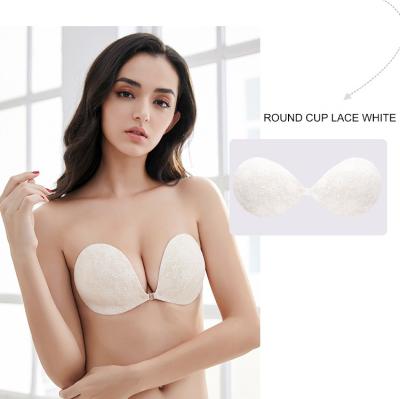 China Adhesive Bra Front Breasted Nipple Shield Push Silicone Strapless One Piece Up Self Adhesive Invisible Bra Backless for sale