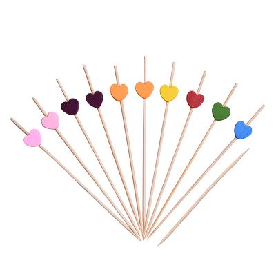 China 1-10 Picks 100 Counts Disposable Handmade Cocktail Sticks Wooden Toothpick Cocktail Sticks Party Supplies for sale