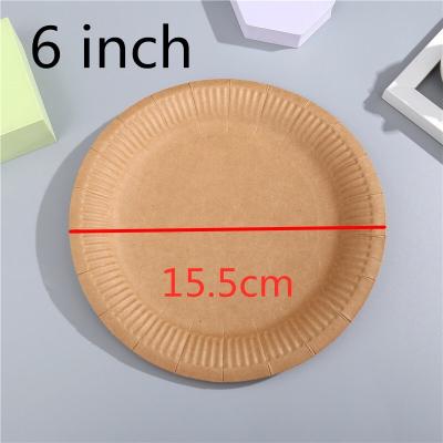 China 50 Pieces Eco - Friendly Food Serving / Biodegradable Disposable Kraft Paper Oval Dish 9 Inch Kitchen for sale