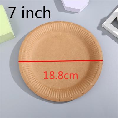 China 50 Pieces Disposable Packaging 7 Inch Compostable Biodegradable Disposable Tableware Oval Dish Pulp Wrapping Paper Dinner Dishes for sale