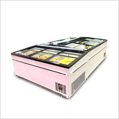 China Single-temperature Supermarket Large Capacity Commercial Display Island Freezer for sale