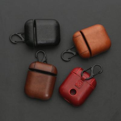 China High quality PU top Amazon selling high quality PU case leather cover for airpods for sale