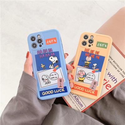 China Lovely Cartoon Good Luck Dogs Fashion Case Soft TPU Phone Cases Pattern Design For iPhone 12 Lens Protective Case for sale