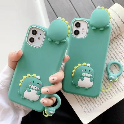 China Cute Lovely 3D Silicon Case 3D Dinosaur Silicon Phone Case For iPhone 11pro/11/11pro Max Strong Phone Case for sale