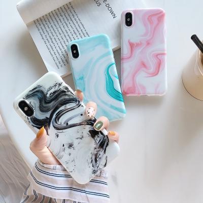 China Creative ink painting design full edge printed tpu phone case for iphone 6 max xs for sale