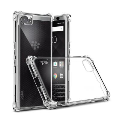 China High shockproof transparent shockproof clear tpu back cover case for blackberry keyone for sale