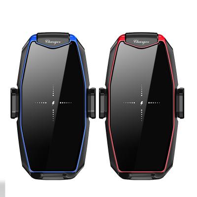 China New Arrival V11 Standard Intelligent Sensor Charger10W 15W Battery Fast Wireless Magnetic Car Charger for sale