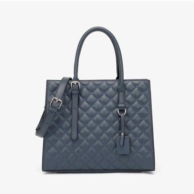 China Fashion 2022 Wholesale Ladies Custom Logo Tote Bag Genuine Quilted Leather Purses and Handbags Bags For Women for sale