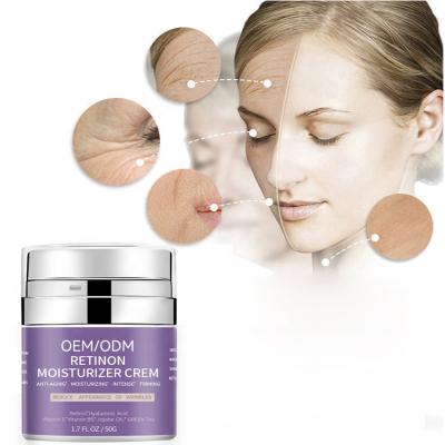 China Wholesale Anti Aging Hyaluronic Acid Face Moisturizing Anti Wrinkle Vitamin E/B5 Retinol Anti Aging Face Cream for sale