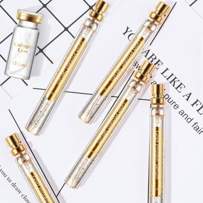 China Skin Revitalizer Protein Gold Lines Face Firming Repair Serum Gold Collagen Thread Cutting Gold Protein Set Serum for sale