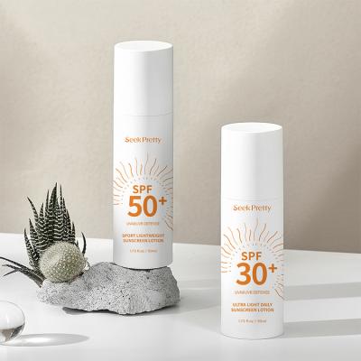 China OEM/ODM Sunscreen SPF 50 Sunscreen Lotion Skin Care Whitening Moisturizing Body Cream Oil Control Sunblock For Sports for sale