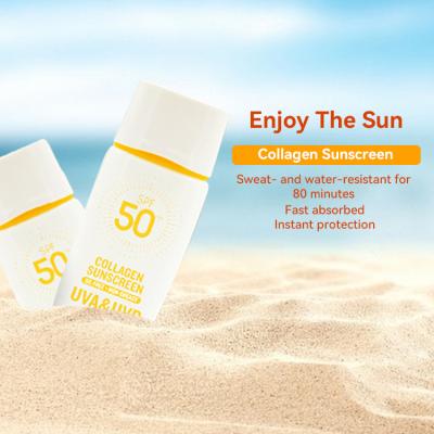 China Wholesale Fast Absorbed Tinted Facial Cream Oily Skin Sunscreen SPF 50 Sun Cream Private Label Sunscreen Sunscreen for sale