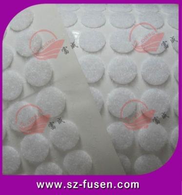 China Heat Resistant Self Adhesive Velcro Dots Backing Die Cut Hook And Loop Coin Dot for sale