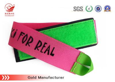 China Custom 100% Nylon EVA Velcro Ski Band ROHS & SGS For Promotional , Black for sale