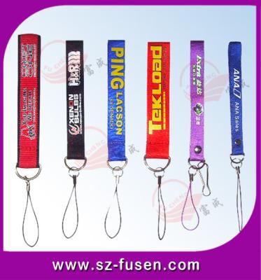 China Heavy Duty Braid Single Custom Woven Lanyards With Safety Buckle , Colored for sale