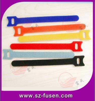 China Custom OEM 100% Nylon Velcro One Wrap Cable Ties With Buckle , Releasable for sale