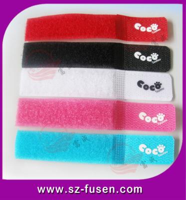 China Fashion Customised Velcro Cable Tie / Hook And Loop Wraps For Clothing for sale