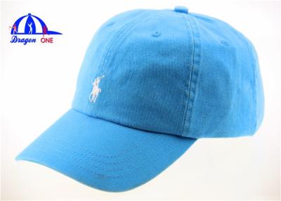 China Cool Adult Blue Washable and Breathable Baseball Cap with 100% Cotton for sale