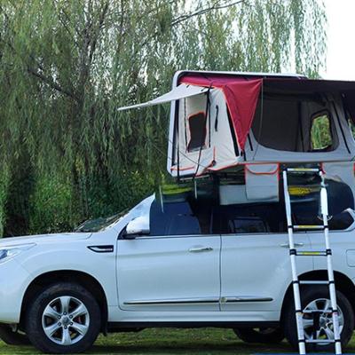 China Extended Type Outdoor Camping Self Driving Tour Vehicle Roof Tent Folding Bed SUV Roof Top Tent Hard for sale