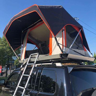 China Extended type outdoor camping portable folding roof top tent waterproof car tent for sale