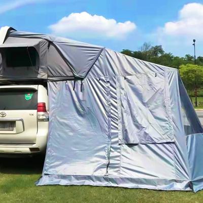 China Extended Type Triangle Shell Aluminum Hard Roof Top Tent High Quality Camping Car Top Tent for sale