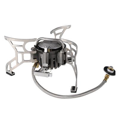 China New Outdoor Hiker Portable Fire Cook Stove Adjustable Mini Gas Stove Stainless for sale