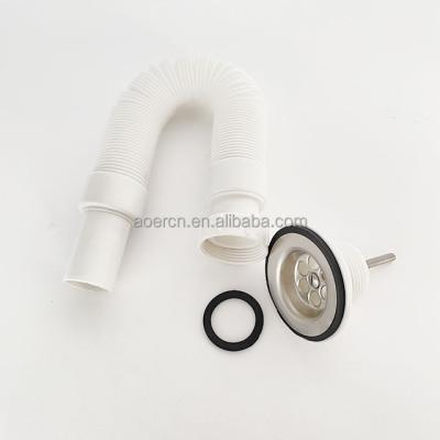 China Kitchen Sink Replacement Bathroom Water Drain Modern Plastic Expandable Flexible Sink Hose for sale