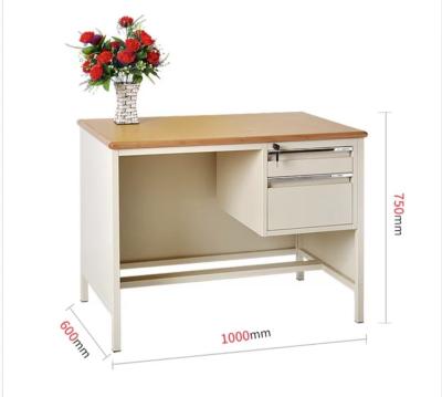 중국 Knock Down Structure Office Table Desk With 25mm Wooden Desktop 판매용