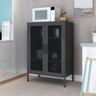 China Steel Metal Living Room Dining Room Sideboard Storage Cabinet Modern for sale