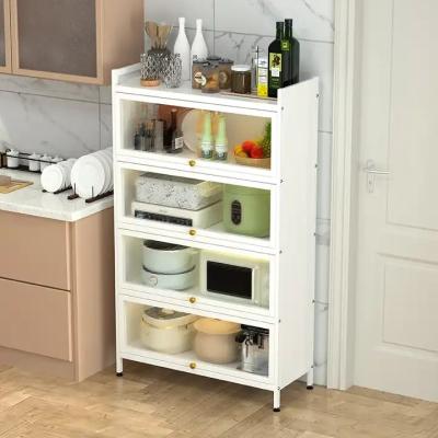 중국 Adjustable Kitchen Metal Storage Cabinet For Dining Room 판매용