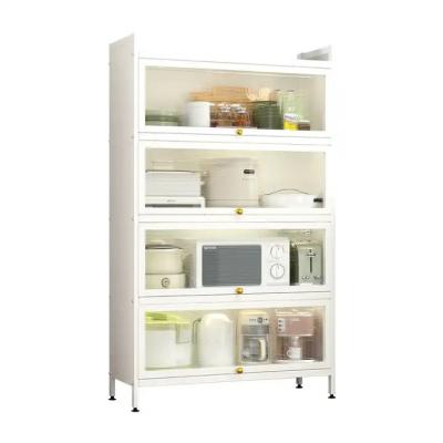 China Living Room Metal Kitchen Pantry Cupboards Storage Cabinet Modern Te koop