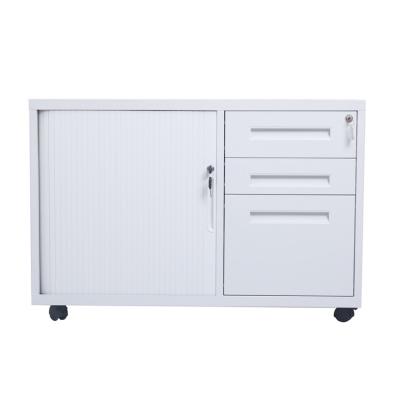 China 3 Drawer 34kgs 500mm Depth Tambour Storage Cabinet for sale