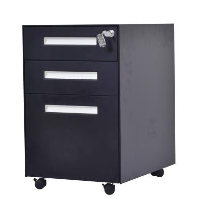 China Lockable Metal Antitilt Steel Mobile Pedestal Vertical Storage Small Drawer for sale