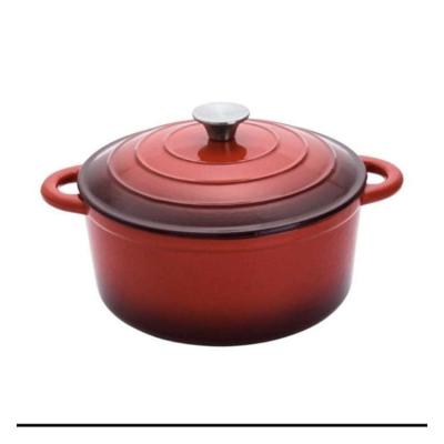 China Sustainable Amazon Hot Sale Enamel Melt Cookware Set Non Stick Pot Cassers for sale