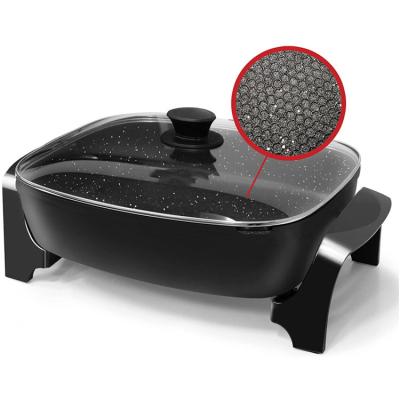 China Deep Fryer Pan Multipurpose Electric Cooker Color Pizza Multi Deep Fryer Pans Deep Fryers With Glass Cover for sale