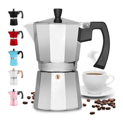 China WITH LID High Quality Custom Stovetop Espresso Maker Moka Pot Eco-Friendly Coffee Maker for sale