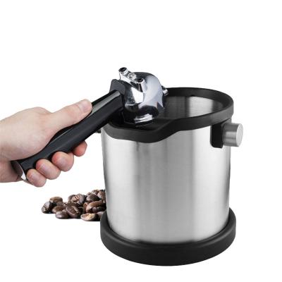 China Viable for bartender with detachable shot bar grind waste bin espresso trash can and coffee grind shot box for sale