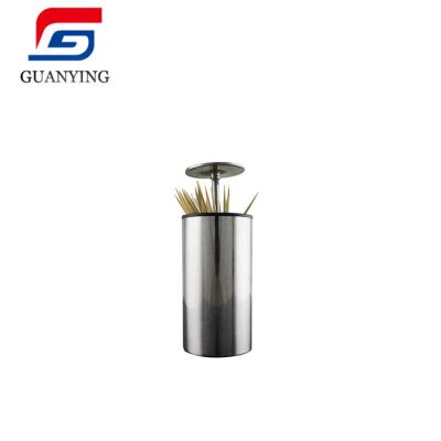 China Sustainable Toothpick Dispenser Stainless Steel Toothpick Holder for sale