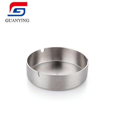 China Large Size Ash Holder Stainless Steel Custom Logo Ashtray Cigar Ashtray for sale