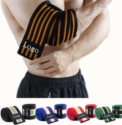 China Breathable Protective Belt Elbow Brace Wrist Brace Elastic Elastic Heavy Duty Elbow Knee Wraps for sale