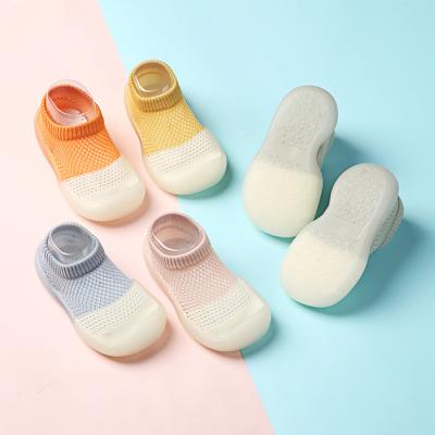 China Toddler Prewalker Indoor Outdoor Walking Sports Shoes Soft QUICK DRY Soled Anti Slip Summer Baby Socks Shoe for sale