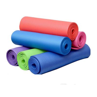 China NBR Factory Price Direct Sales NBR Yoga Mat For Fitness Custom Logo Eco-Friendly Exercise Mat for sale