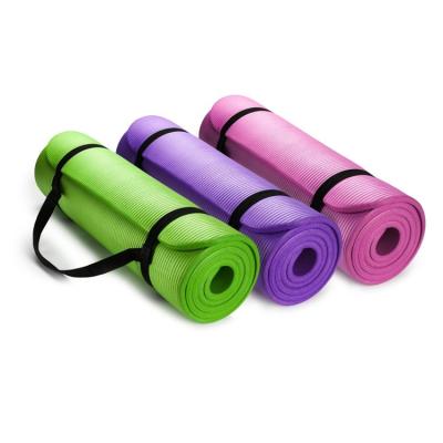 China Custom NBR 2021 Fitness Sport Colorful Exercise Designed NBR Yoga Mat for sale