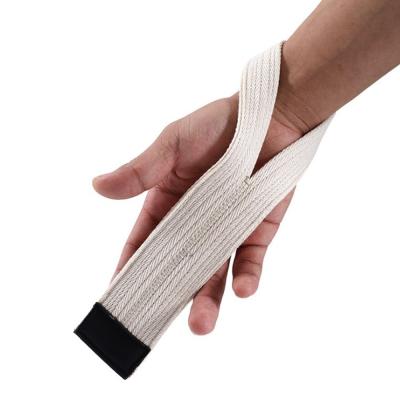 China Breathable Body Buliding Weightlifting Padded Straps Wrist Straps Wrist Support Lifting Braces for sale